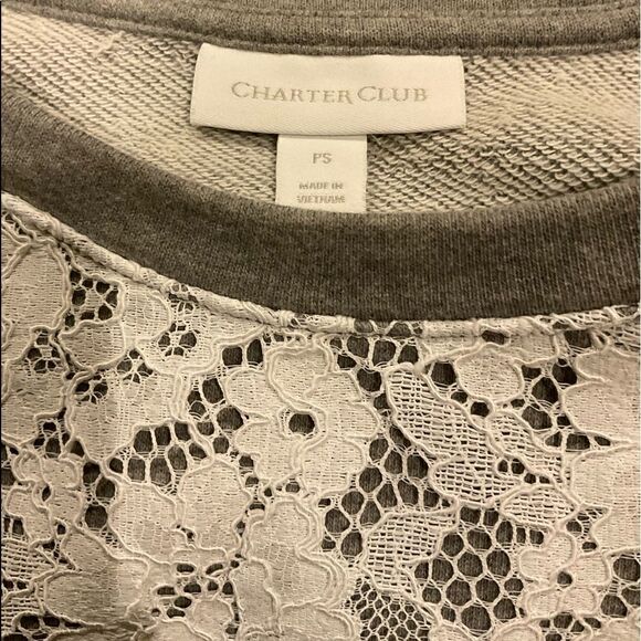 Charter Club Cropped Top 🖤 - Picture 2 of 5